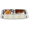 Youngy Stainless Steel Divided Dinner Tray Lunch Container Food Plate for School Canteen 2/3/4 Section - 4 view 2