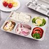 Youngy Stainless Steel Divided Dinner Tray Lunch Container Food Plate for School Canteen 2/3/4 Section - 4 view 3