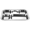 Youngy Stainless Steel Divided Dinner Tray Lunch Container Food Plate for School Canteen 2/3/4 Section - 4 view 4