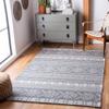 SAFAVIEH Area Rug 8x10 - Augustine Collection - Large - Light Grey & Anthracite, Rustic Boho Design, Easy Cleaning, Ideal for Living Room, Bedroom, Office, Dining Space (AGT445H) view 1