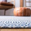 SAFAVIEH Area Rug 8x10 - Augustine Collection - Large - Navy & Light Grey, Geometric Design, Easy Cleaning, Ideal for Living Room, Bedroom, Office, Dining Space (AGT405M) view 3