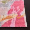 SAFAVIEH Florist Collection 2'3" x 8' Pink / Grey FLS152U Colorful Floral Distressed Runner Rug view 2