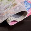 SAFAVIEH Florist Collection 2'3" x 8' Pink / Grey FLS152U Colorful Floral Distressed Runner Rug view 4