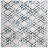 SAFAVIEH Area Rug 8x10 - Isabella Collection - Large - Ivory & Turquoise, Trellis Design, Non-Shedding & Easy Cleaning, Ideal for Living Room, Bedroom, Office, Dining Space (ISA957A) view 3