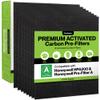 Durabasics 8 Pack Replacement Prefilter for Honeywell HPA200 | Carbon Pre Filter Replacements for Honeywell Prefilter A, Air Filter A, HRF AP1, HRF-A200, and HPA200 Filters view 1