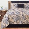 C&F Home Indigo Sound Full/Queen 3 Piece Quilt Set Summer Beach Ocean Coastal Reversible Machine Washable Lightweight Bedspread Coverlet Full/Queen 3 Piece Set Blue view 1