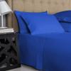 600-Thread-Count 100% Egyptian Cotton Bed Sheets, 5-Pc King,Royale Blue Sheet Set, Sateen Weave, Fits Mattress Upto 33'' Deep Pocket view 2