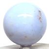 HQRP 2.3" Blue Chalcedony Sphere Natural Sparkling Crystal Ball Polished Quartz Mineral Stone - Turkey + Stand view 1