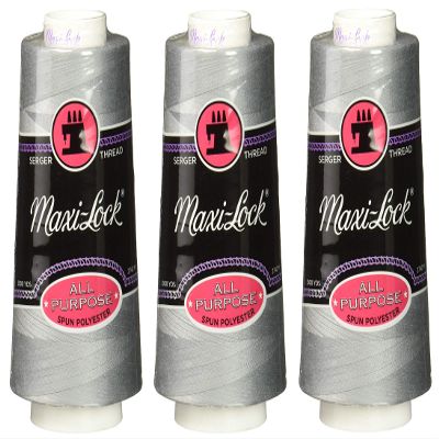 American & Efird 524 Maxi-Lock All Purpose Value (4 Pack), Light Grey (hree Pck)