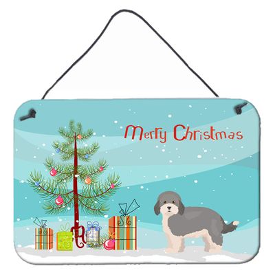 Caroline's Treasures CK3841DS812 Havapoo #2 Christmas Tree Wall or Door Hanging Prints Aluminum Metal Sign Kitchen Wall Bar Bathroom Plaque Home Decor, 8x12, Multicolor