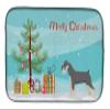 Caroline's Treasures CK3559DDM Schnauzer Christmas Tree Dish Drying Mat Absorbent Dish Drying Mat Pad for Kitchen Counter Dish Drainer Mat for Countertop, 14 x 21", Multicolor view 1