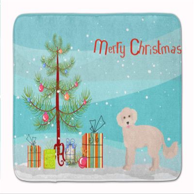 Caroline's Treasures CK3854RUG Maltipoo Christmas Tree Machine Washable Memory Foam Mat, Bathroom Rug, Non-Slip Bath Mat, Durable Thick Washable Rugs for Kitchen, Bathroom Quick Dry, Decorative Artwor