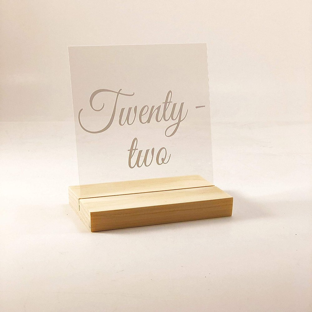 Acrylic Table Numbers, Acrylic Number Signs, Wedding Table Numbers, Clear Table Numbers, Acrylic Sign