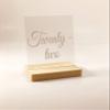 Acrylic Table Numbers, Acrylic Number Signs, Wedding Table Numbers, Clear Table Numbers, Acrylic Sign view 1