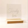 Acrylic Table Numbers, Acrylic Number Signs, Wedding Table Numbers, Clear Table Numbers, Acrylic Sign view 2