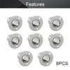 MroMax 8Pcs Stainless Steel Closet Wardrobe Rod Holder Fit 0.75 Inch Dia Tube Shower Curtain Rod End Supports Socket Flange Rod Holder Wall Mount Pipe Bracket for Closet Wardrobe Shower Curtain Rod view 3