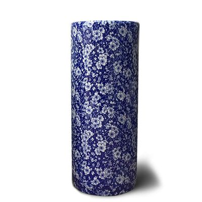 Blue & White Porcelain Ceramic Umbrella Stand, Umbrella Holder Rack for Canes/Walking Sticks, Home Office Entryway Decor (Color : Style 2, Size : S-11H33.5cm)