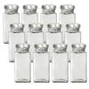 mikken - 12 x spice jars, rectangular 212 ml with labels. view 1
