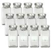 mikken - 12 x spice jars, rectangular 212 ml with labels. view 2