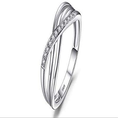 Bansriracha Infinity Love 925 Sterling Silver Rings Anniversary Engagement Promise Wedding Bands Fine Jewelry for Women 4.9 (7)