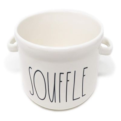 Rae Dunn By Magenta SOUFFLE Ceramic LL Round Souffle Baking Dish