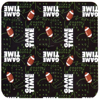 Kane Home Football Fleece Throw Travel Blanket Green 50 x 60 Inches, Soft Polyester Fabric, Game Time Design for Game Day and Tailgating Parties