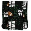 Kane Home Football Fleece Throw Travel Blanket Green 50 x 60 Inches, Soft Polyester Fabric, Game Time Design for Game Day and Tailgating Parties view 3