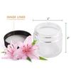 2oz Glass Jars 24 Pack, Hoa Kinh Mini Round Clear Glass Jars with Inner Liners and Black Lids, Perfect for Storing Lotions, Powders and Ointments view 3