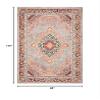 SAFAVIEH Area Rug 8x10 - Madison Collection - Large - Grey & Fuchsia, Boho Chic Medallion Distressed Design, Non-Shedding & Easy Cleaning, Ideal for Living Room, Bedroom, Dining Space (MAD252F) view 2