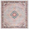 SAFAVIEH Area Rug 8x10 - Madison Collection - Large - Grey & Fuchsia, Boho Chic Medallion Distressed Design, Non-Shedding & Easy Cleaning, Ideal for Living Room, Bedroom, Dining Space (MAD252F) view 3
