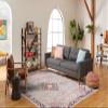 SAFAVIEH Area Rug 8x10 - Madison Collection - Large - Grey & Fuchsia, Boho Chic Medallion Distressed Design, Non-Shedding & Easy Cleaning, Ideal for Living Room, Bedroom, Dining Space (MAD252F) view 4