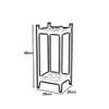 Umbrella Rack GUOYANHOME Umbrella Stand Square, Wooden Assembly Household Long Handle Umbrella, Office Hallway Walking Stick Stand 2 Colours,28X28X60CM (Color : Black) view 2