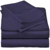 600-Thread-Count 100% Egyptian Cotton Bed Sheets, 5-Pc King,Dark Purple Sheet Set, Sateen Weave, Fits Mattress Upto 34'' Deep Pocket view 1