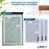 RAYAIR SUPPLY 20x25 Replacement Filter Pads Compatible with ARS Rescue Rooter Air Cleaner 20x25 Refills (3 Pack) White view 2
