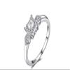 Bansriracha Princess Cut Cubic Zirconia Wedding Engagement Rings Anniversary 925 Sterling Silver Rings for Women Birthday Gift (9) view 1