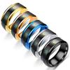 Bansriracha Ring for Men Stainless Steel Intelligent Temperature Sensing Couple Rings for Women Lovers Wedding Band Ring Jewelry (Blue, 10) view 1