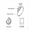 Bansriracha Princess Cut Cubic Zirconia Wedding Engagement Rings Anniversary 925 Sterling Silver Rings for Women Birthday Gift (5) view 2