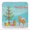 Caroline's Treasures Brown & White Elo Dog Christmas Tree Machine Washable Memory Foam Mat doormats, Multicolor view 1