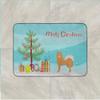 Caroline's Treasures Brown & White Elo Dog Christmas Tree Machine Washable Memory Foam Mat doormats, Multicolor view 3