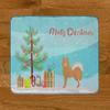 Caroline's Treasures Brown & White Elo Dog Christmas Tree Machine Washable Memory Foam Mat doormats, Multicolor view 4