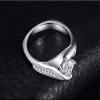 Bansriracha Princess Cut Cubic Zirconia Promise Rings 925 Sterling Silver Wedding Engagement Rings for Women (7) view 2