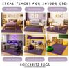 KOECKRITZ Soft & Colorful 5' x 7' Kids Classroom Area Rug  Cozy Playroom Carpet for Nursery, Daycare & Preschool, Flammability Pill Test Passed (Eggplant) view 3