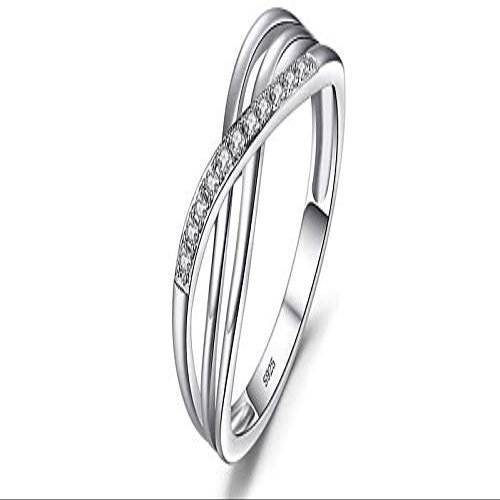 Bansriracha Infinity Love 925 Sterling Silver Rings Anniversary Engagement Promise Wedding Bands Fine Jewelry for Women 4.9 (6)