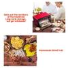 DreamLab Food Dehydrator Electric Fruit Meat Dryer Machine Food Preserver Metal Body 5 Anti-rust Metal Trays with Timer Max 12h Temperature Control 50-80C Constant Temperature 220V 350W/White view 3