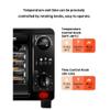 DreamLab Food Dehydrator Electric Fruit Meat Dryer Machine Food Preserver Metal Body 5 Anti-rust Metal Trays with Timer Max 12h Temperature Control 50-80C Constant Temperature 220V 350W/White view 4