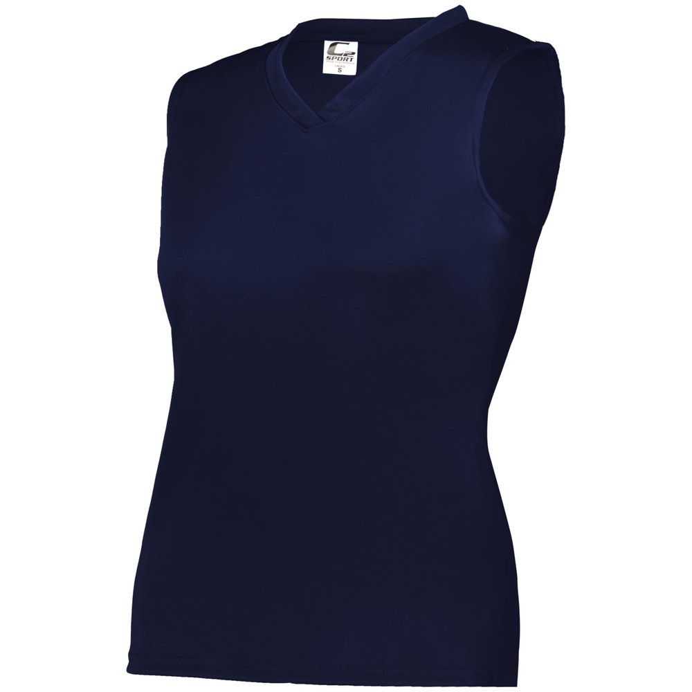 C2 Ladies Sleeveless Tee Navy 2X-Large