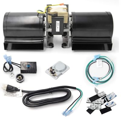 Hongso Pre-Wired GFK-160 GFK-160A BM-1288 Fireplace Blower Fan Kit for Heat N Glo 6000CLX, Quadra Fire 7100, Heatilator, GTI, Fasco, Hearth and Home, Royal, Jakel, Nordica, Regency Wood Stove Insert