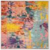 SAFAVIEH Area Rug 8x10 - Madison Collection - Large - Blue & Orange, Modern Boho Abstract Design, Non-Shedding & Easy Cleaning, Ideal for Living Room, Bedroom, Office, Dining Space (MAD261M) view 3