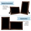 TenXVI Designs 11"x17" Freestanding or Hanging Vertical and Horizontal Magnetic Chalkboard Sign for Kitchen Countertop, Tabletops, Weddings, Home Decor - Rustic Brown view 2