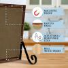 TenXVI Designs 11"x17" Freestanding or Hanging Vertical and Horizontal Magnetic Chalkboard Sign for Kitchen Countertop, Tabletops, Weddings, Home Decor - Rustic Brown view 4